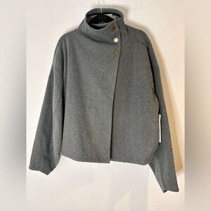RHONE Charcoal Jacket with Gold Button Accents Size XL